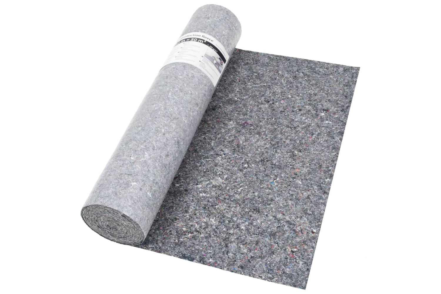 Vidaxl 142699 Non-slip Painter Fleece 2 Pcs 50 M 280 G/mâ² Grey-3