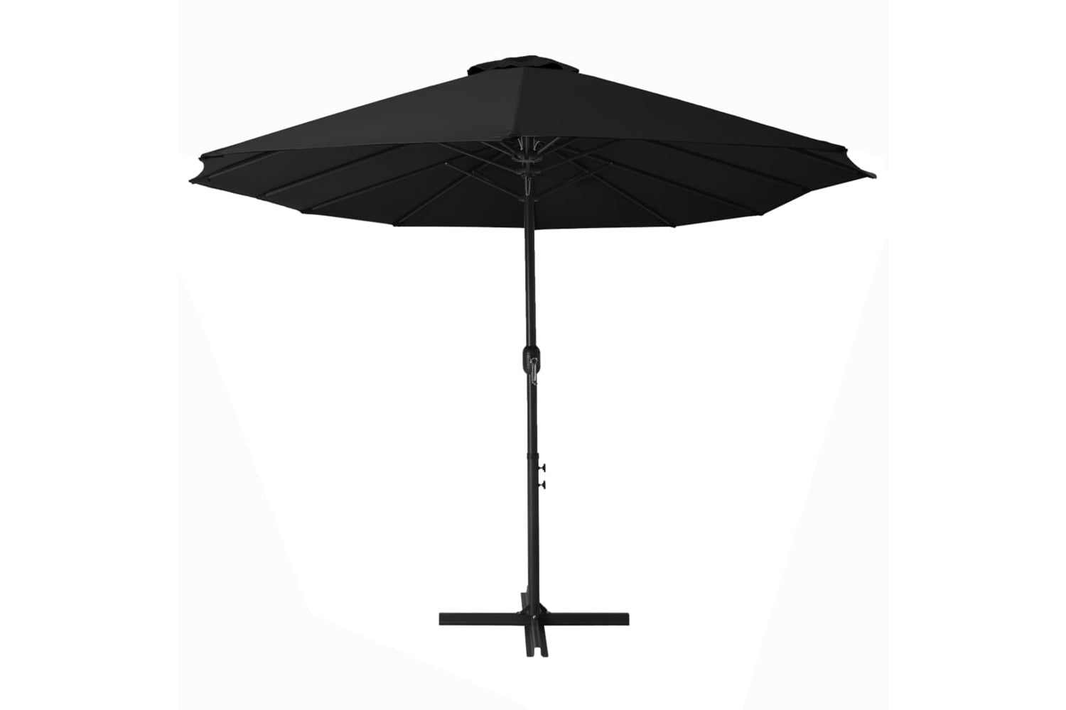 vidaXL 47302 Outdoor Parasol With Aluminium Pole 460x270cm Black-3