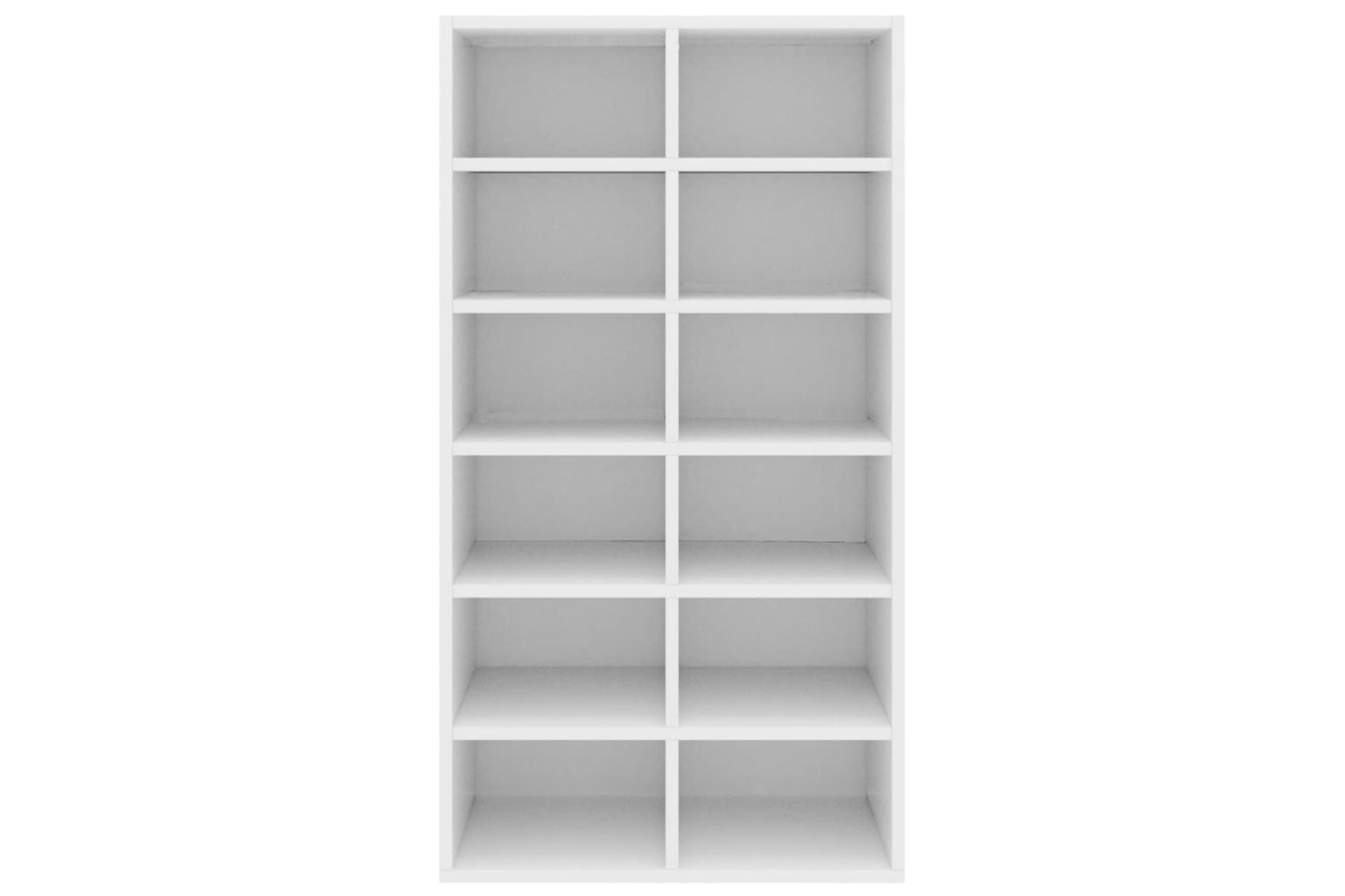 vidaXL 800396 Shoe Rack White 54x34x100.5cm Engineered Wood-3