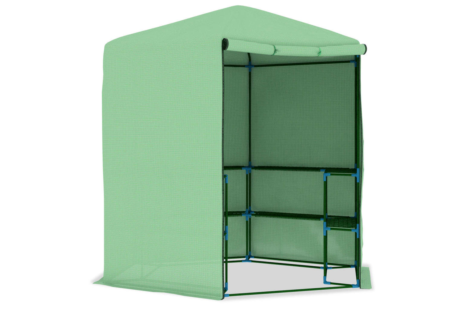 vidaXL 48166 Greenhouse With Shelves Steel 227x223cm-2