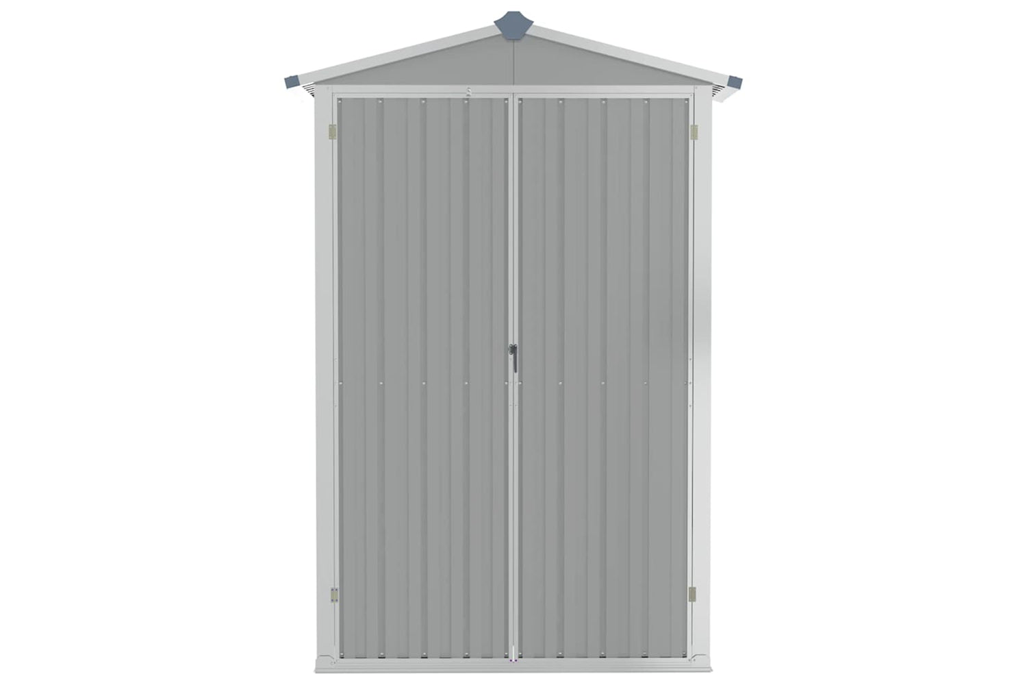 vidaXL 46302 Garden Shed Grey 107.5x46x183cm Galvanised Steel-5