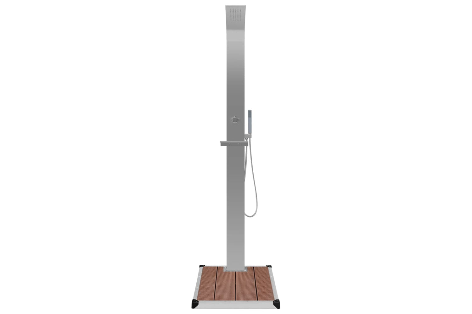 Vidaxl 3051287 Outdoor Shower With Tray Wpc Stainless Steel-5