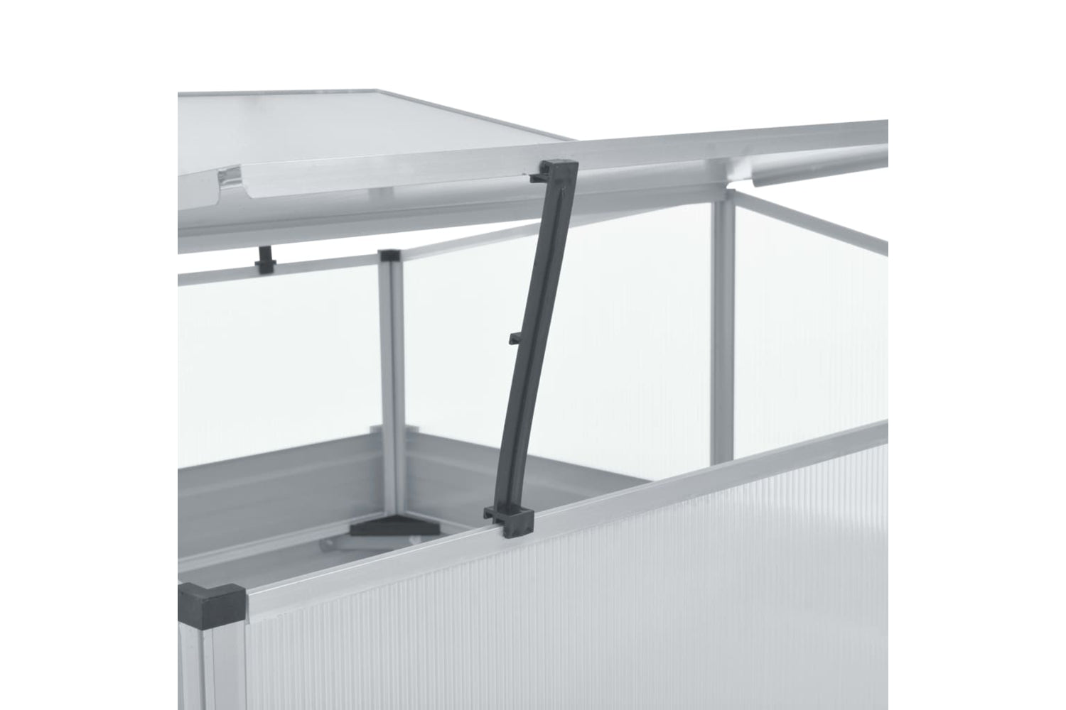 Vidaxl Greenhouse Green 100x100x77 Cm Galvanised Steel-5