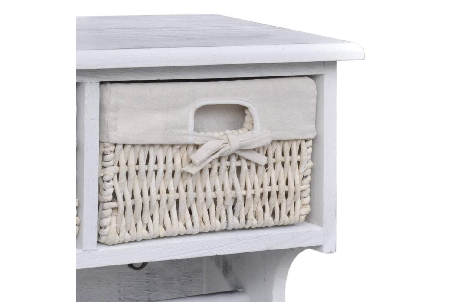 vidaXL 240792 Wall Shelf White 60x23.5x33cm Paulownia Wood-3