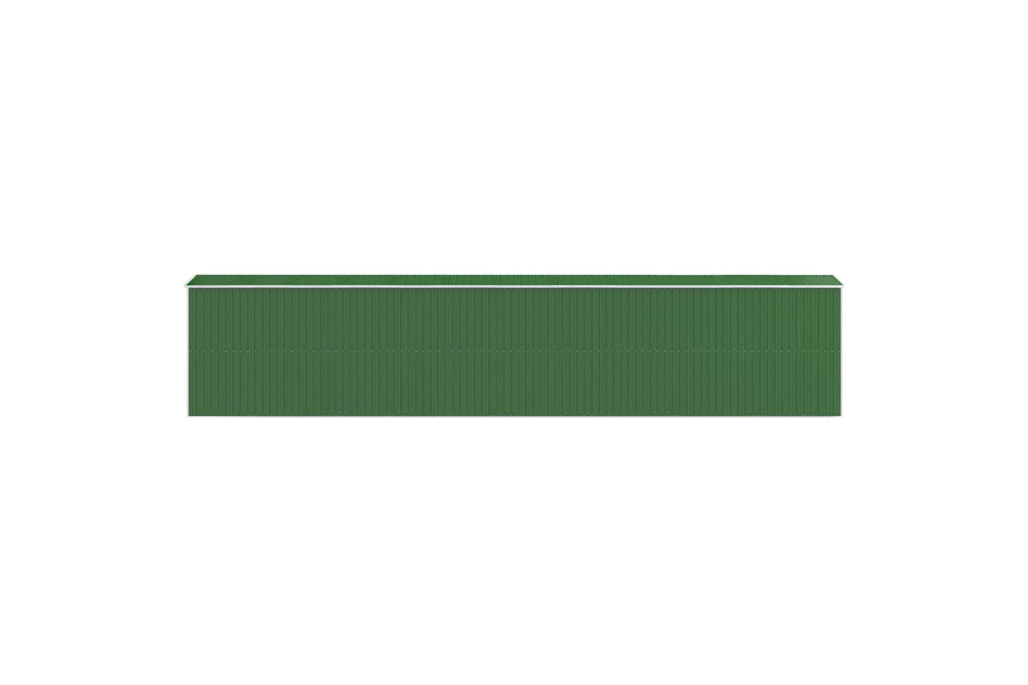 Vidaxl Garden Shed Green 192x938x223 Cm Galvanised Steel-4