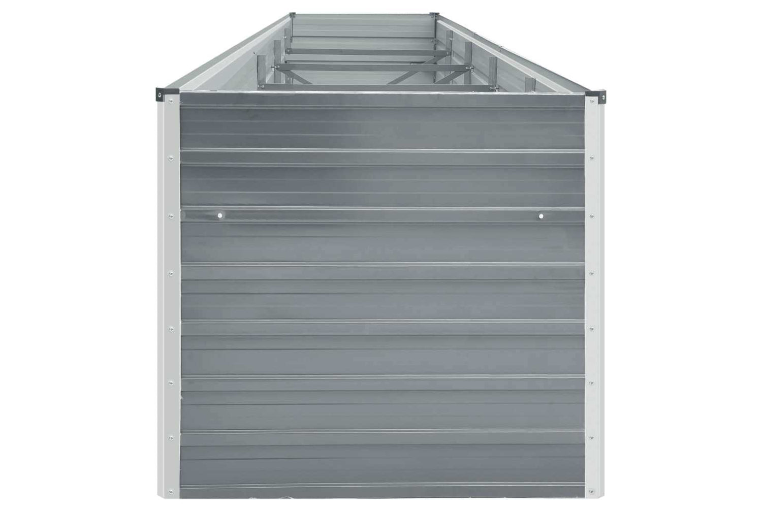 vidaXL 47060 Garden Raised Bed Galvanised Steel 400x80x77cm Grey-4