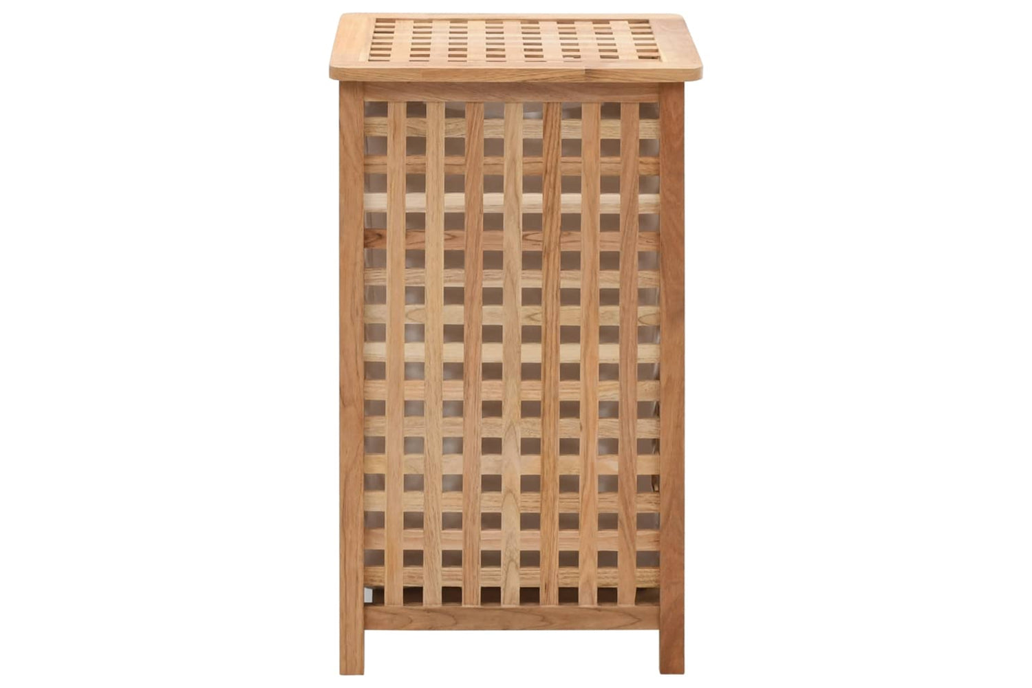 vidaXL 247603 Laundry Bin 39x39x65cm Solid Walnut Wood-3