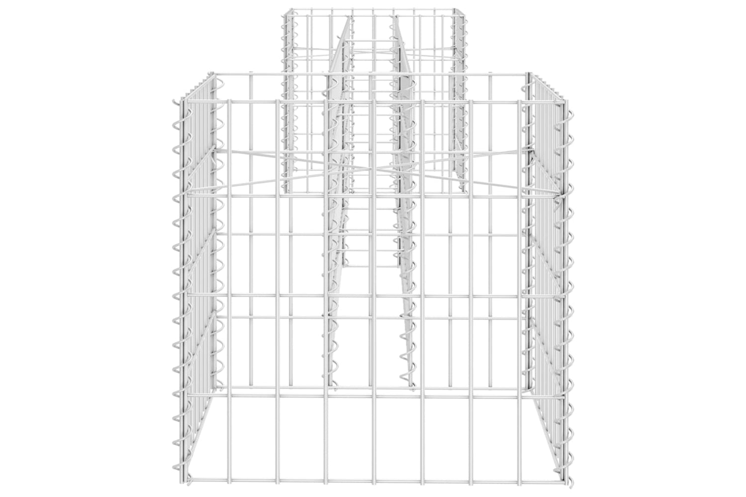 vidaXL 145658 H-shaped Gabion Planter Steel Wire 260x40x40cm-3