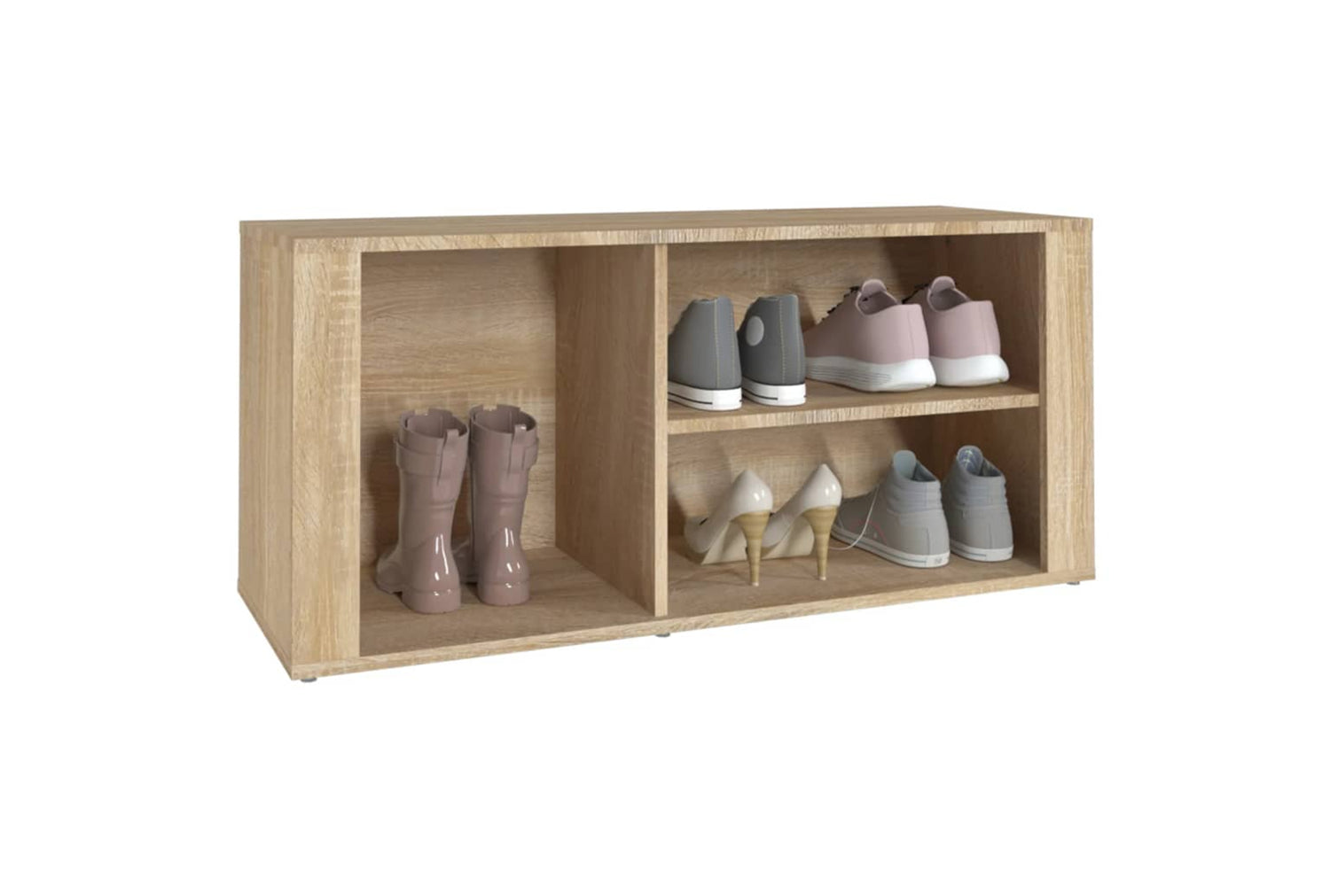 vidaXL 816923 Shoe Cabinet Sonoma Oak 100x35x45cm Engineered Wood-3