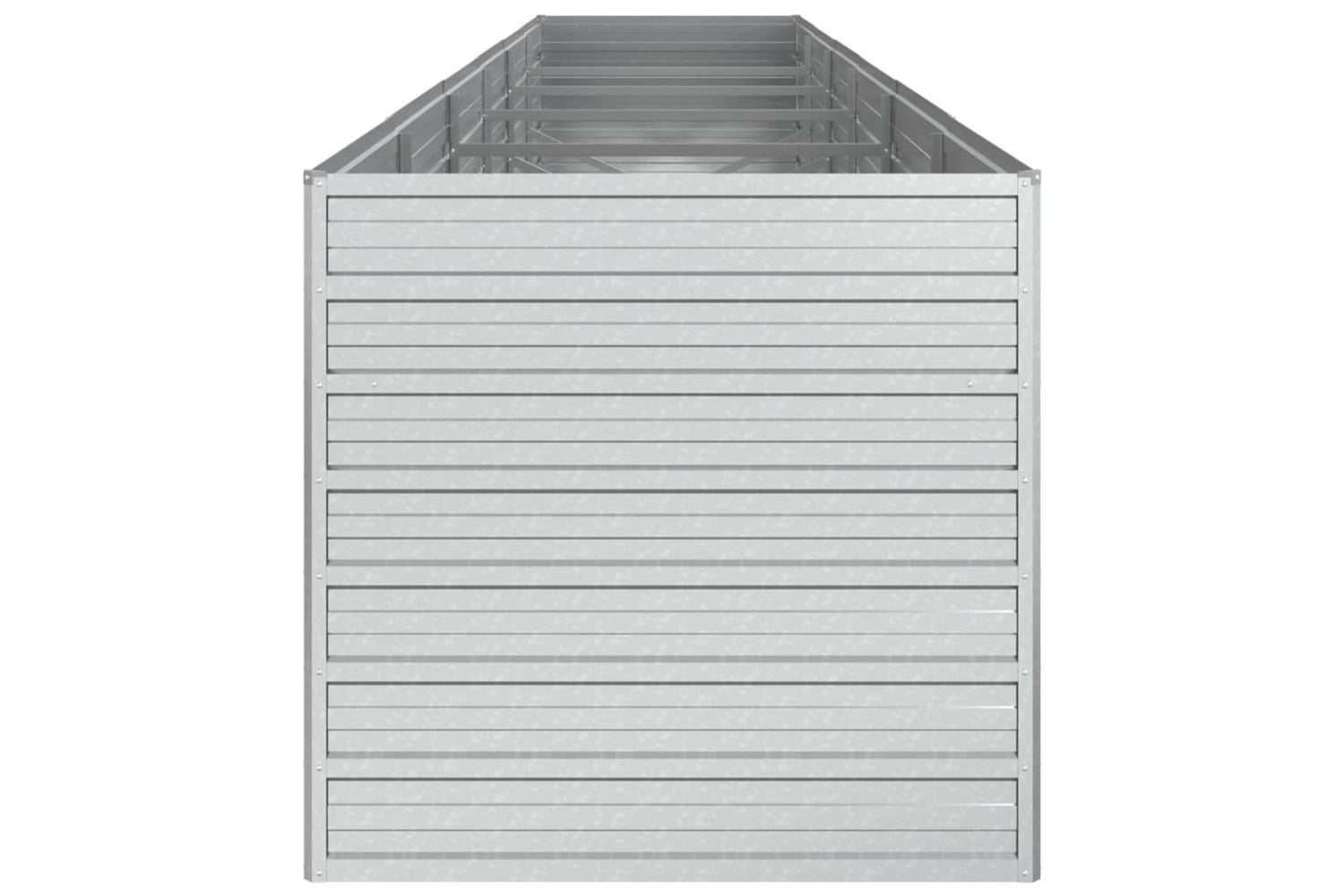 Vidaxl Garden Raised Bed 480x80x77 Cm Galvanized Steel Silver-4