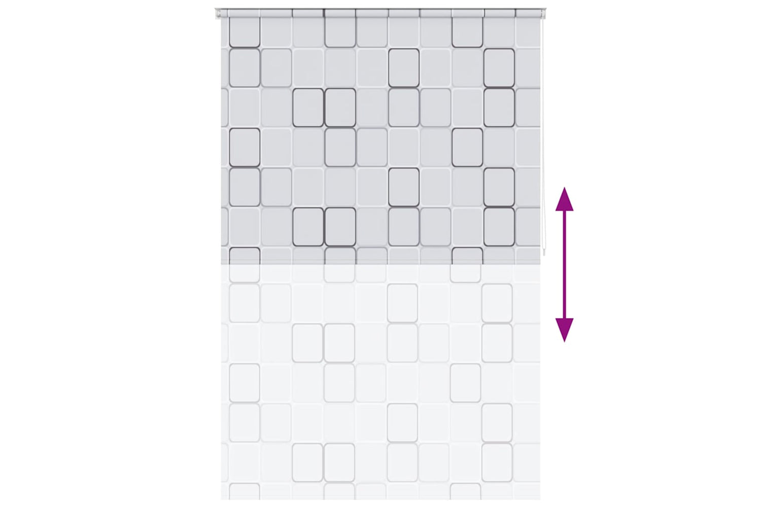 Vidaxl Shower Roller Blind 160x240 Cm Square-4