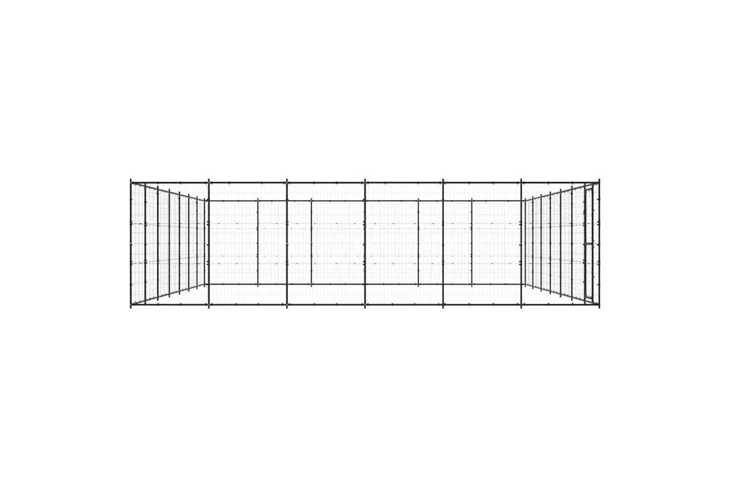 Vidaxl 3082325 Outdoor Dog Kennel Steel 50.82 M2-4