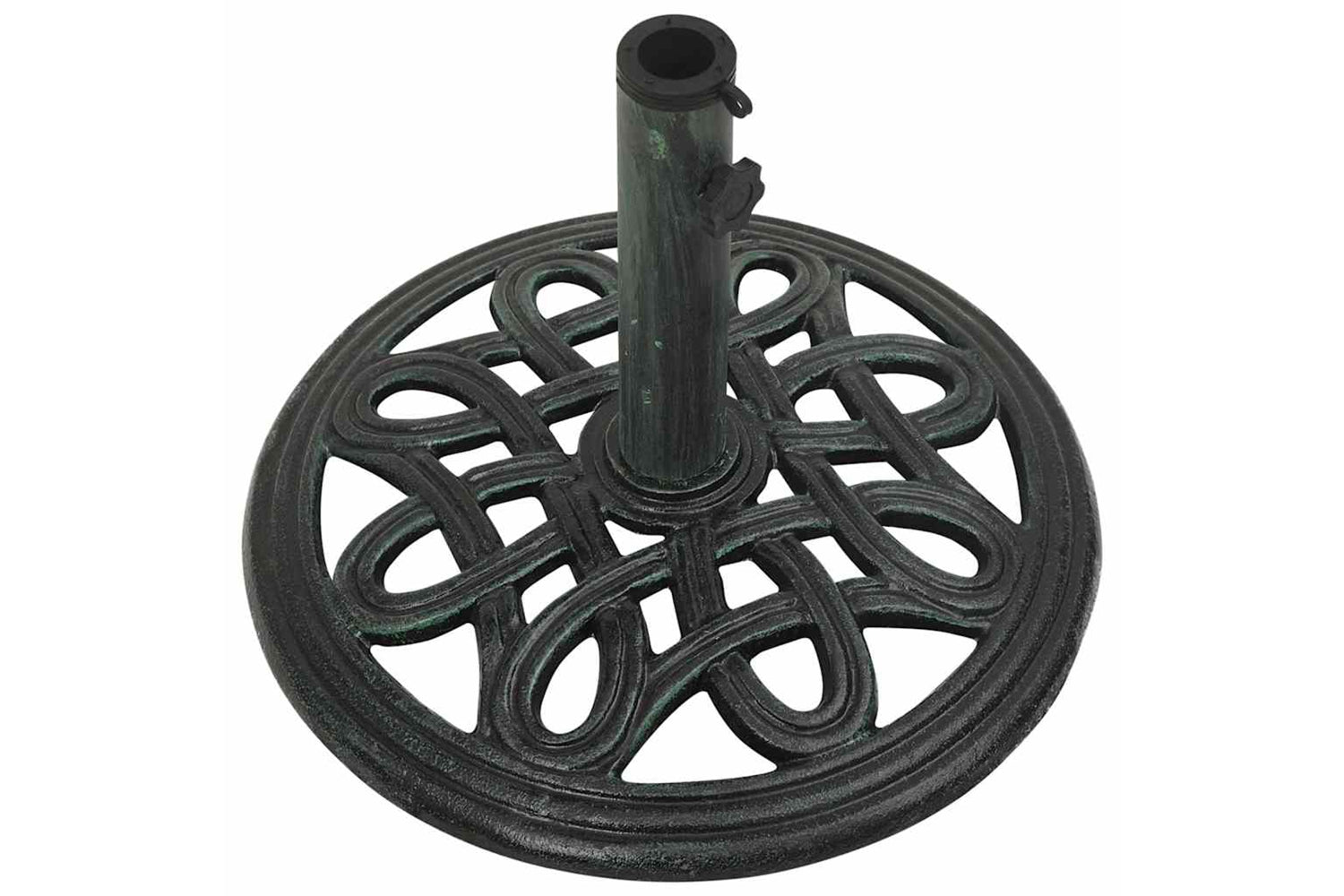vidaXL 317765 Umbrella Base Green 40x40x32cm Cast Iron-4