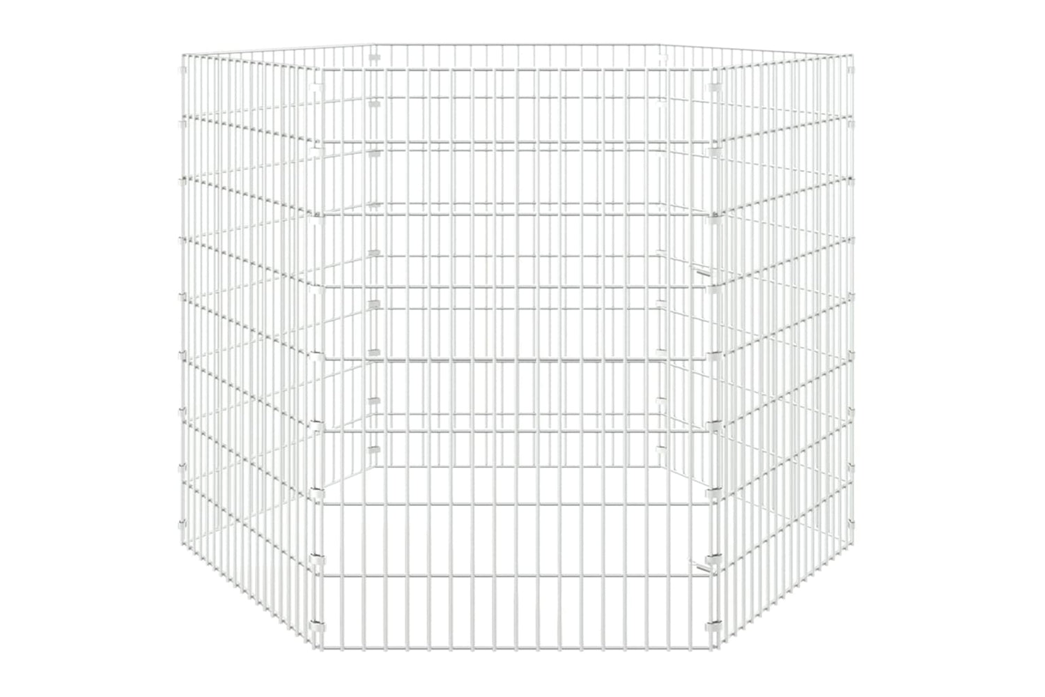 Vidaxl Free Range Animal Enclosure 6-panel 54x80 Cm Galvanised Iron-3