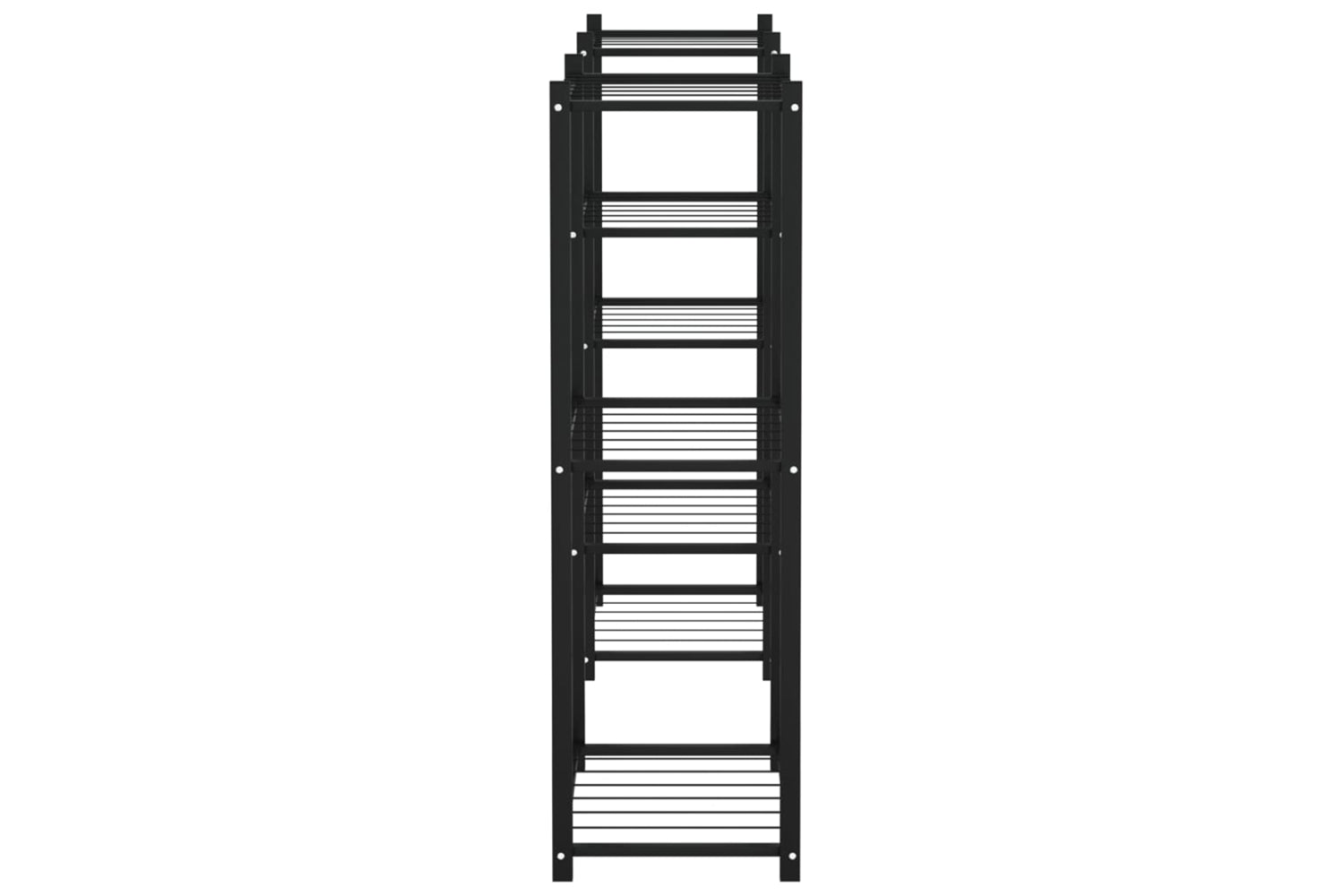 vidaXL 343127 Flower Stand 83x25x80cm Black Iron-3