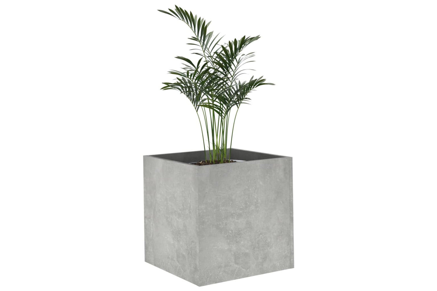 vidaXL 808796 Planter Box Concrete Grey 40x40x40cm Engineered Wood-3