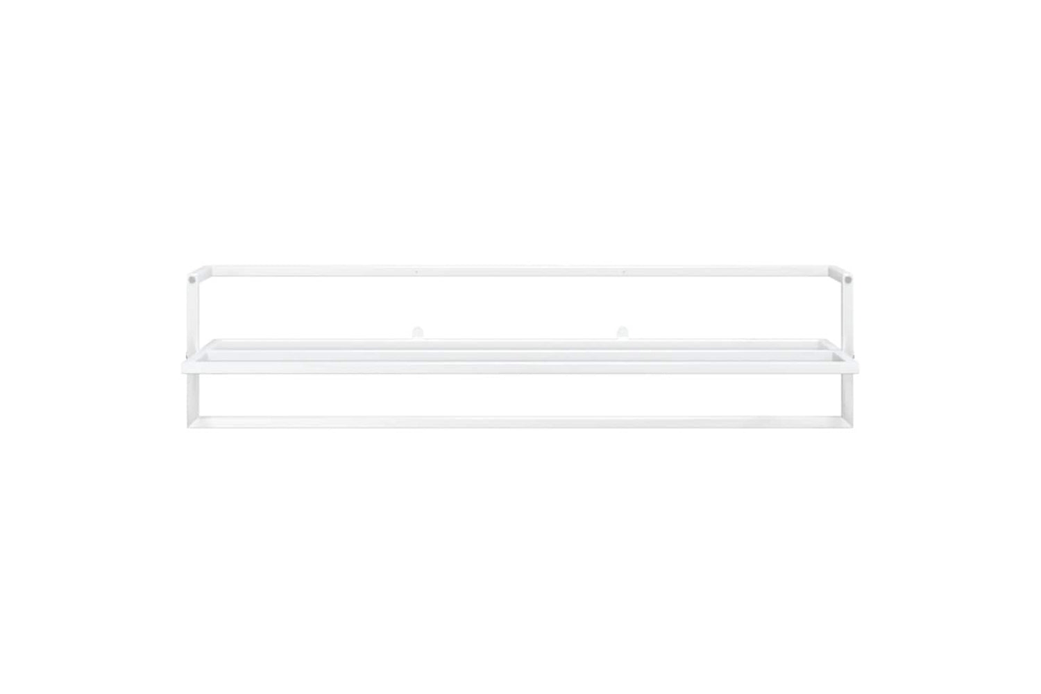 vidaXL 343093 Towel Rack White 95x25x22cm Iron-3