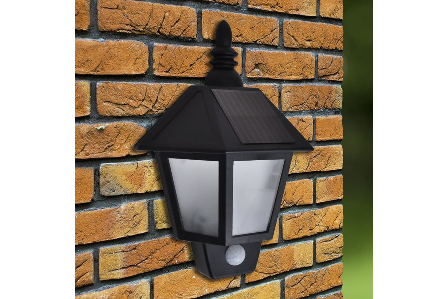 Vidaxl 277124 Solar Wall Lamps 2 Pcs With Motion Sensor Black-2