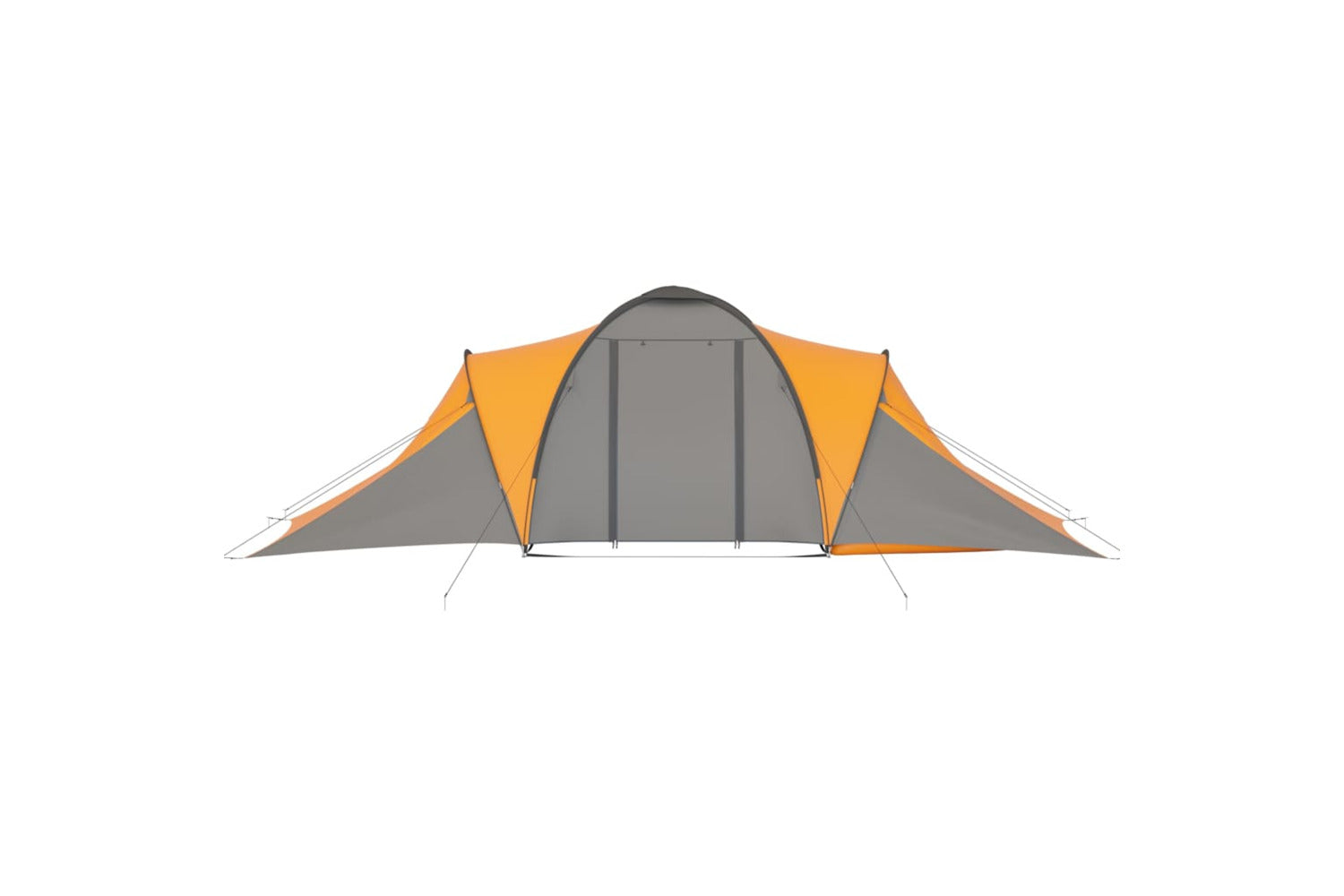 Vidaxl 93186 Camping Tent 6 Persons Grey And Orange-2