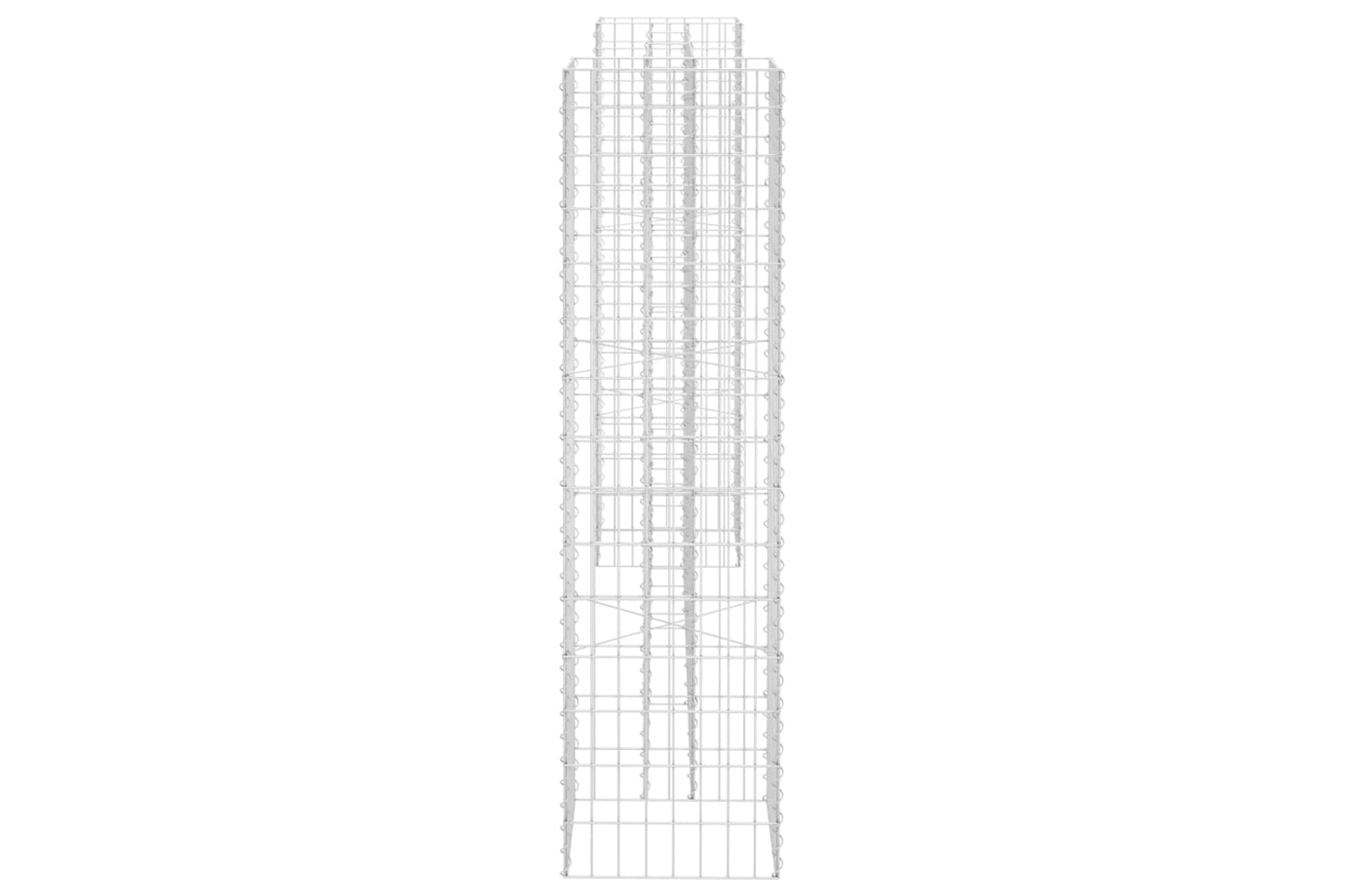 vidaXL 145663 H-shaped Gabion Planter Steel Wire 260x40x150cm-3