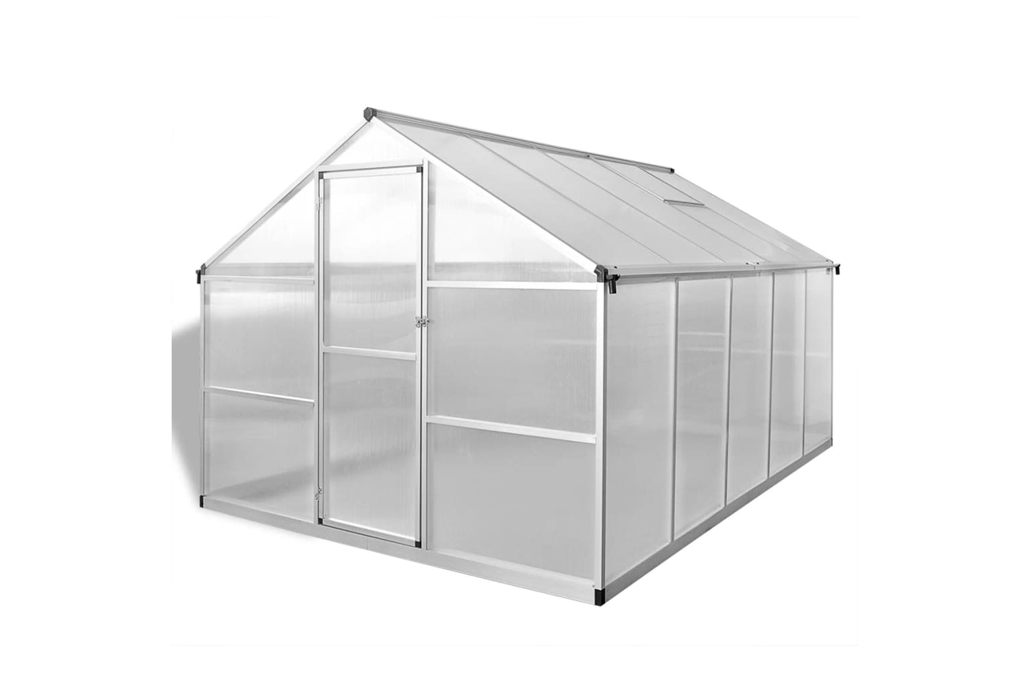 Vidaxl Reinforced Aluminium Greenhouse With Base Frame 7.55 MÂ²-2