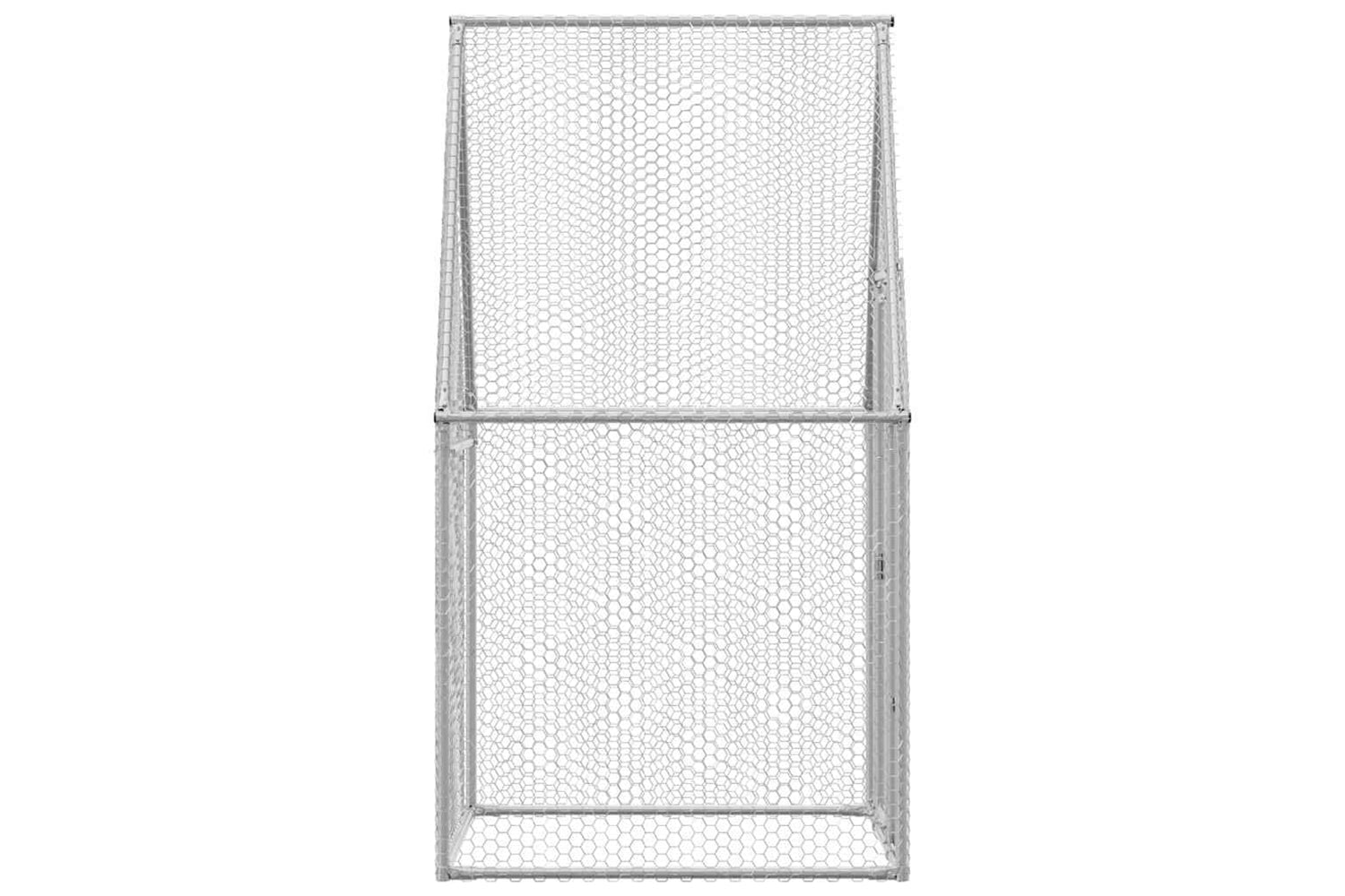Vidaxl Chicken Cage Silver 100x100x190 Cm Galvanised Steel-5