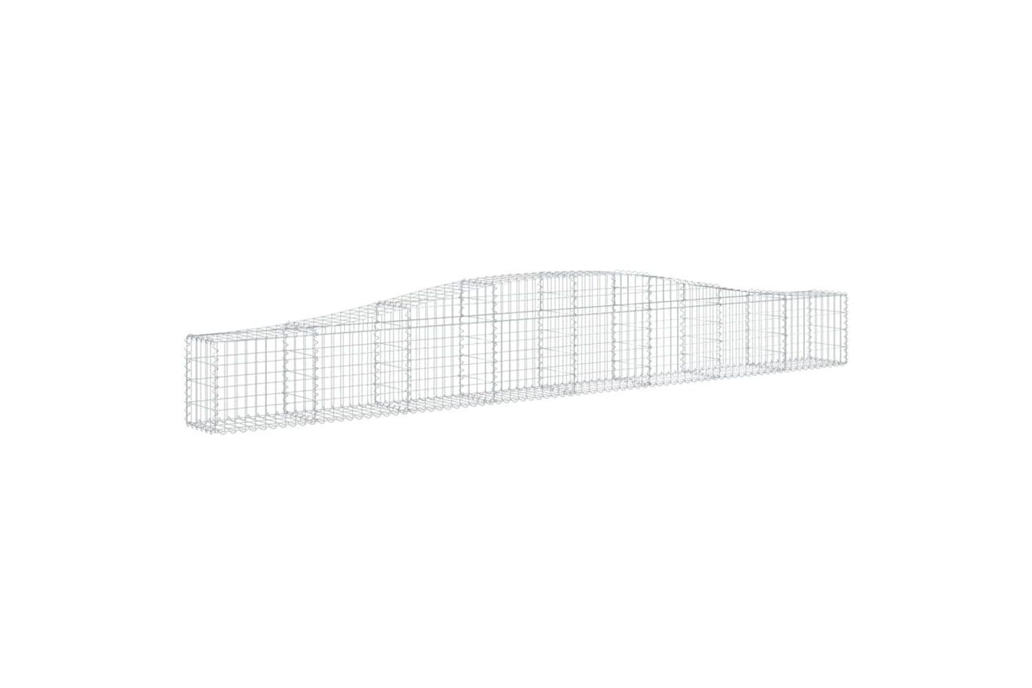 vidaXL 3145790 Arched Gabion Baskets 5 Pcs 400x30x40/60cm Galvanised Iron-2