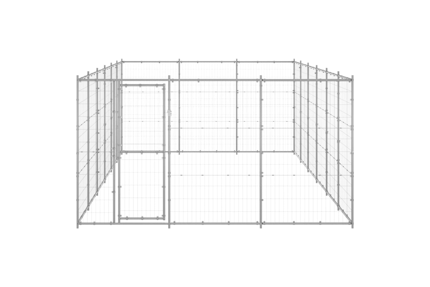 Vidaxl 3082328 Outdoor Dog Kennel Galvanised Steel 21.78 M2-2