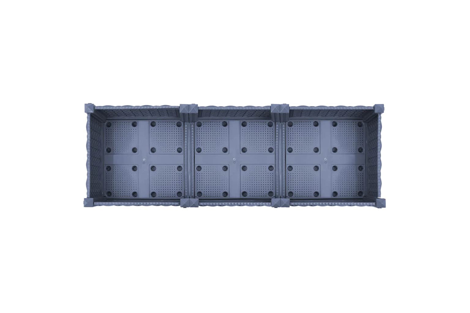 vidaXL Raised Bed 120x40x23cm Polypropylene-4