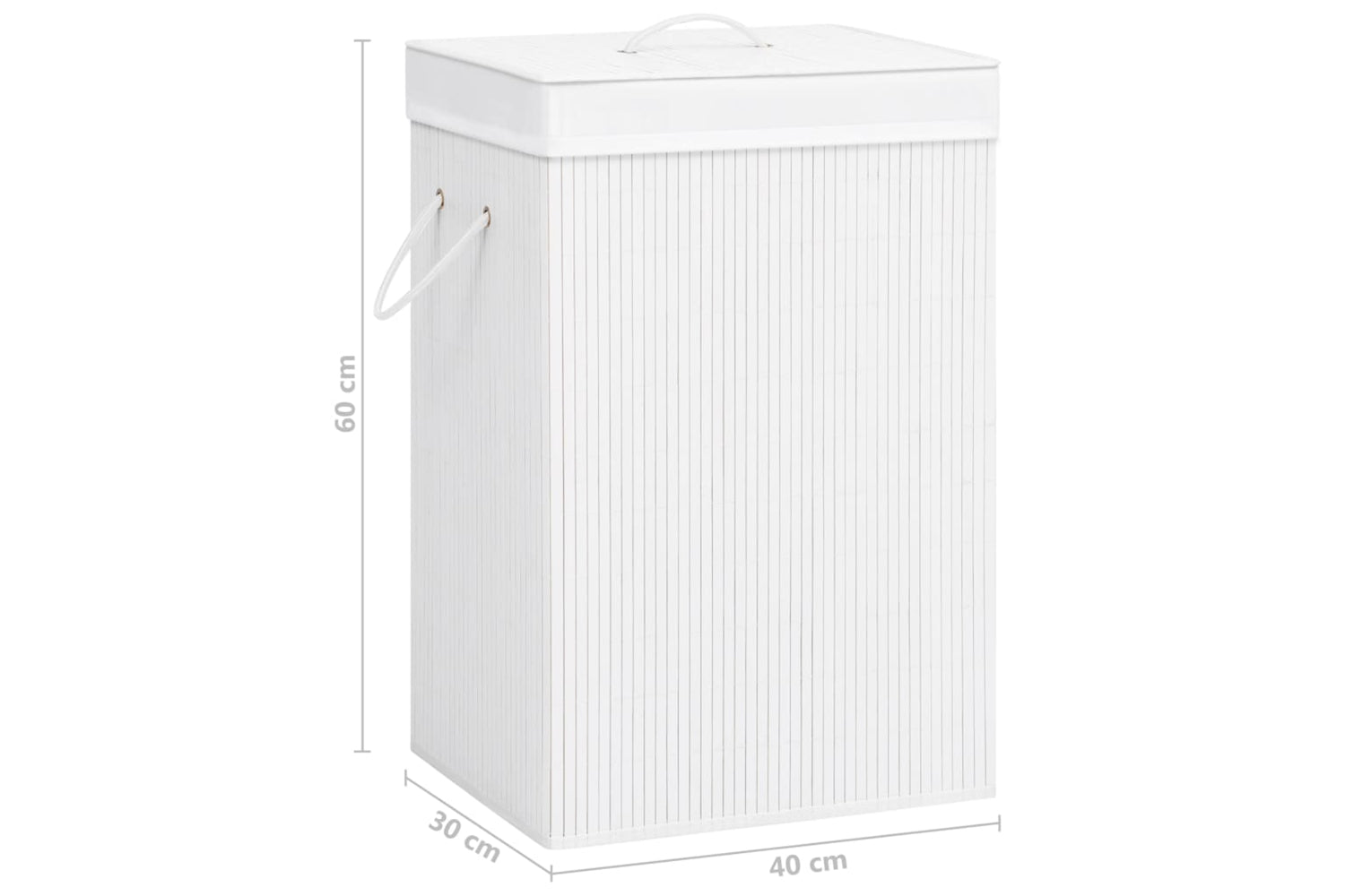 Vidaxl 320743 Bamboo Laundry Basket White 72 L-9
