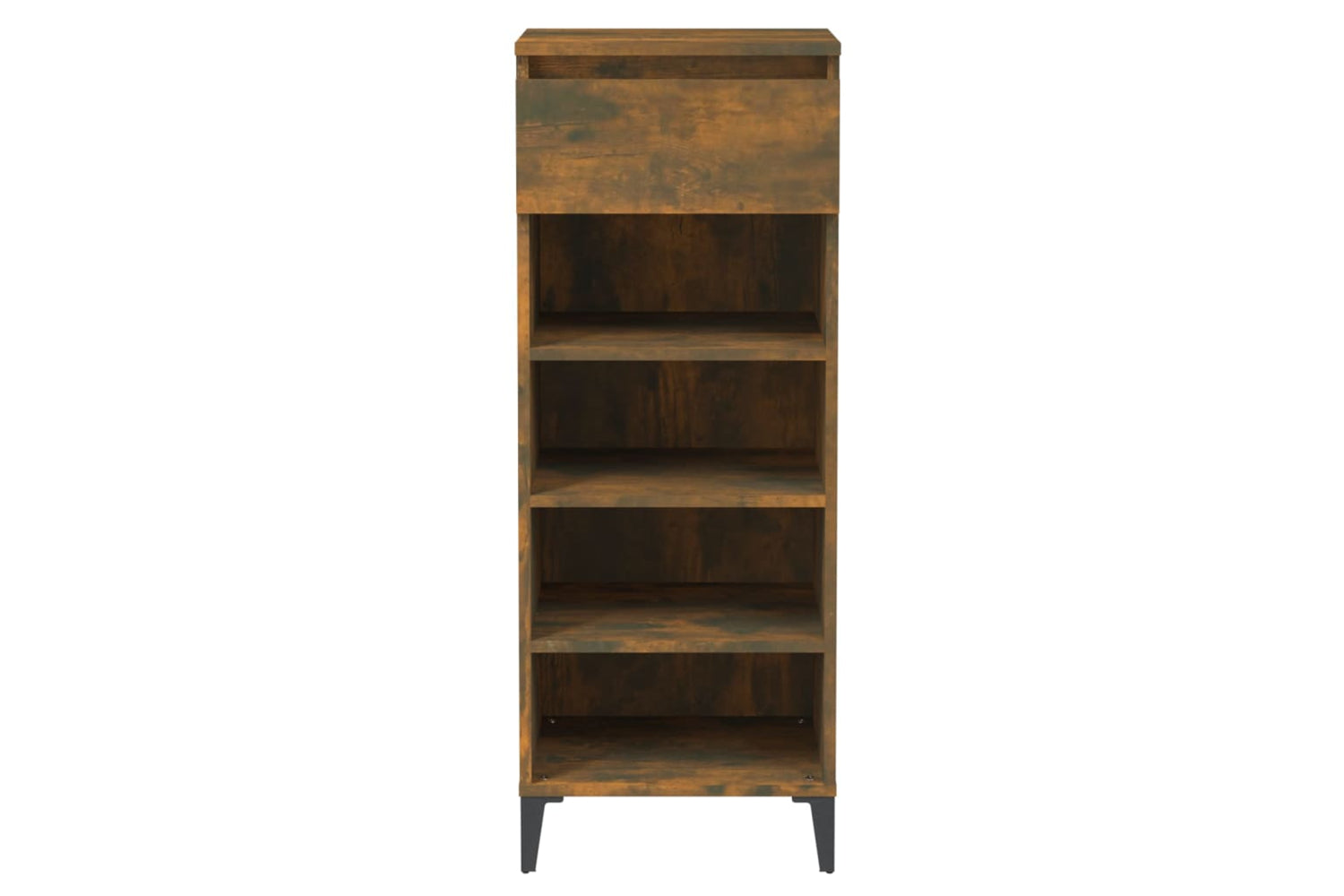 vidaXL 819785 Shoe Rack Smoked Oak 40x36x105cm Engineered Wood-4