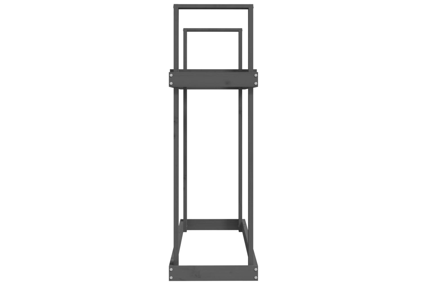 vidaXL 823859 Firewood Rack Grey 110x35x108.5cm Solid Wood Pine-5