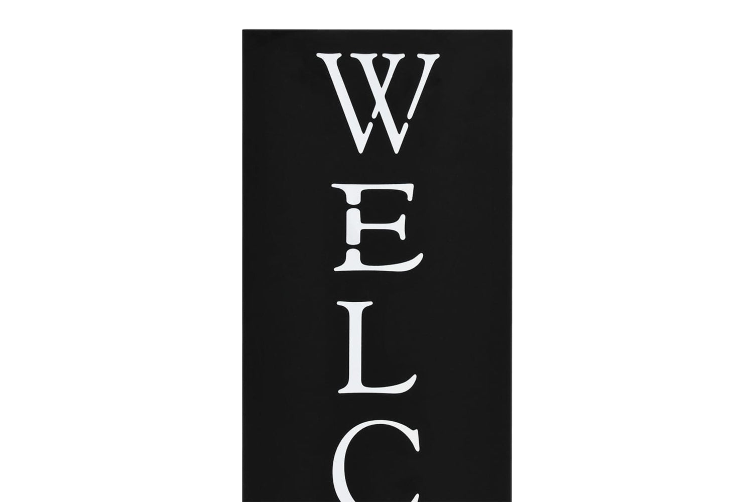 Vidaxl 246796 Umbrella Stand Welcome Steel Black-3