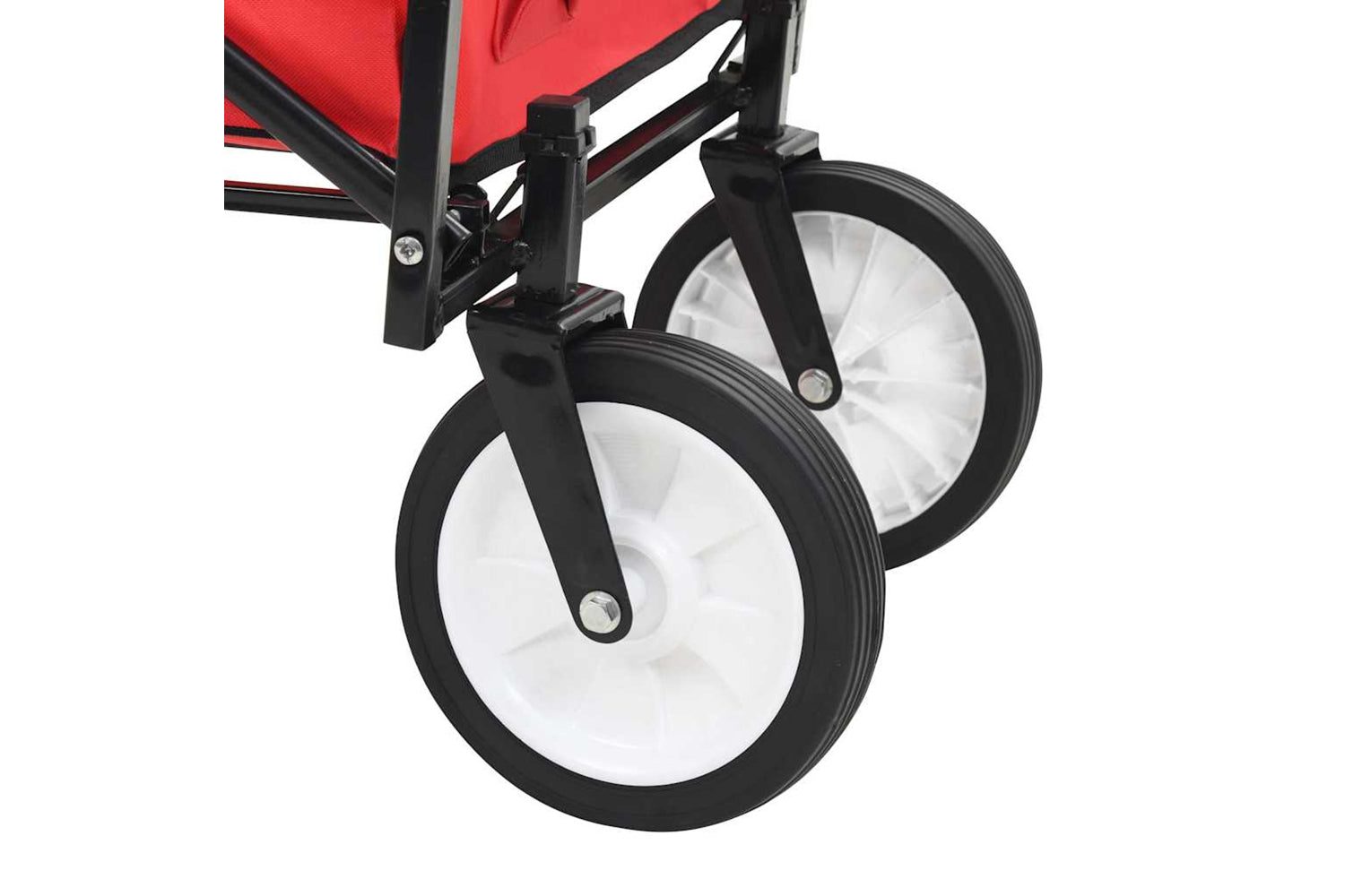 Vidaxl 143778 Folding Hand Trolley Steel Red-7