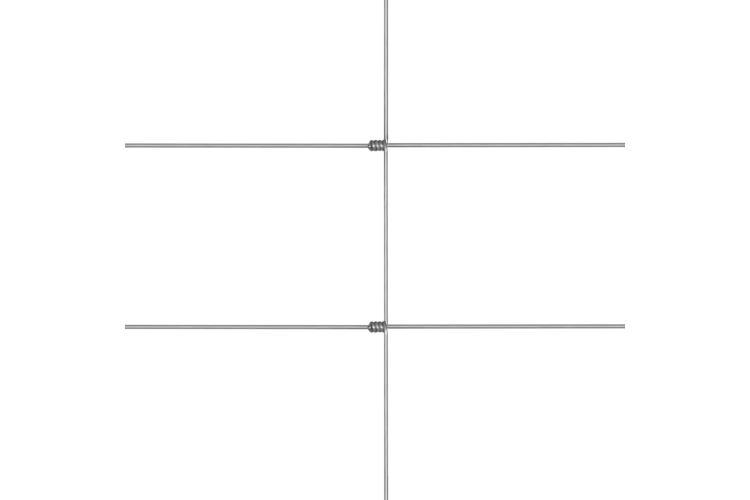 Vidaxl 149514 Garden Fence Galvanised Steel 50x1.25 M Silver-4