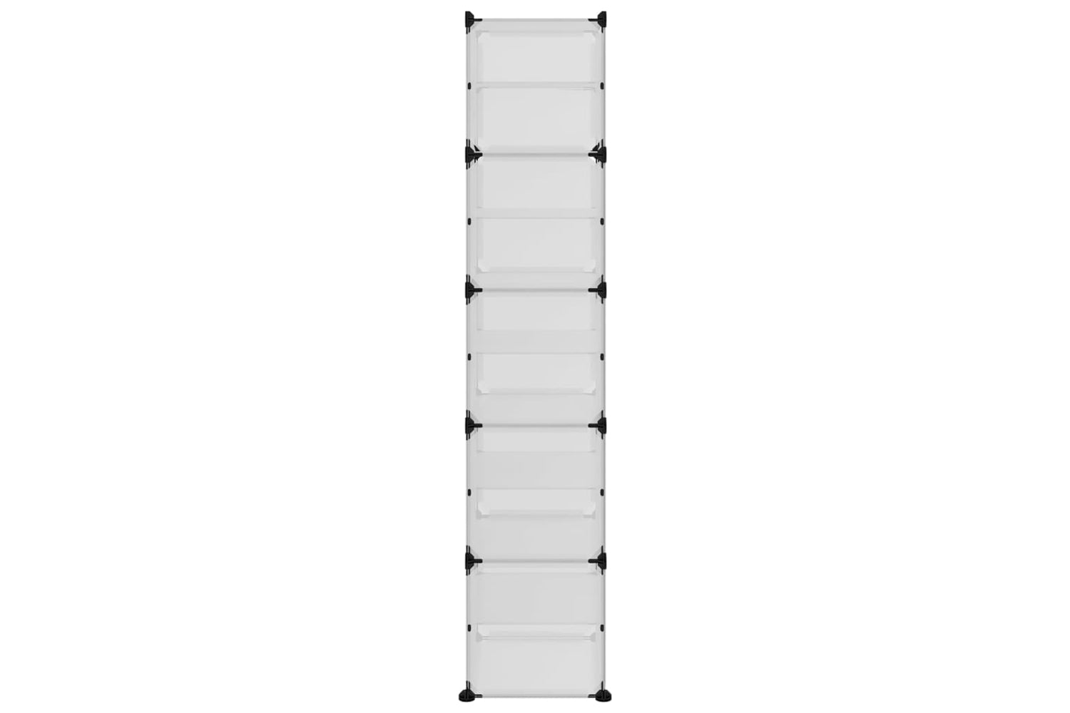 vidaXL 340562 Shoe Rack Transparent 44x31.5x153.5cm Pp-3