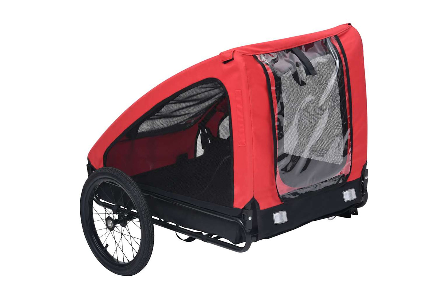 Vidaxl Pet Bike Trailer Red And Black-3