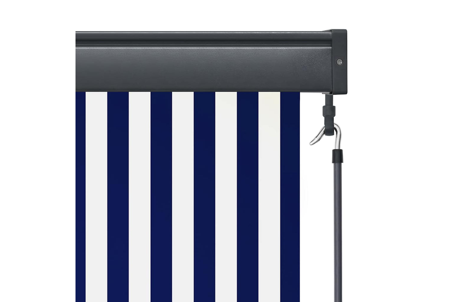 vidaXL 145961 Outdoor Roller Blind 120x250cm Blue And White-7