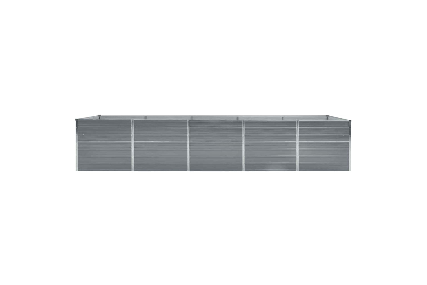 vidaXL 47056 Garden Raised Bed Galvanised Steel 400x80x45cm Grey-3