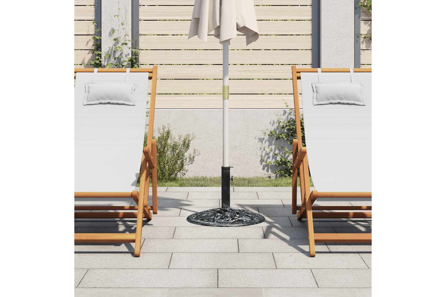 vidaXL 42171 Umbrella Base Cast Iron 12 Kg 48cm-2