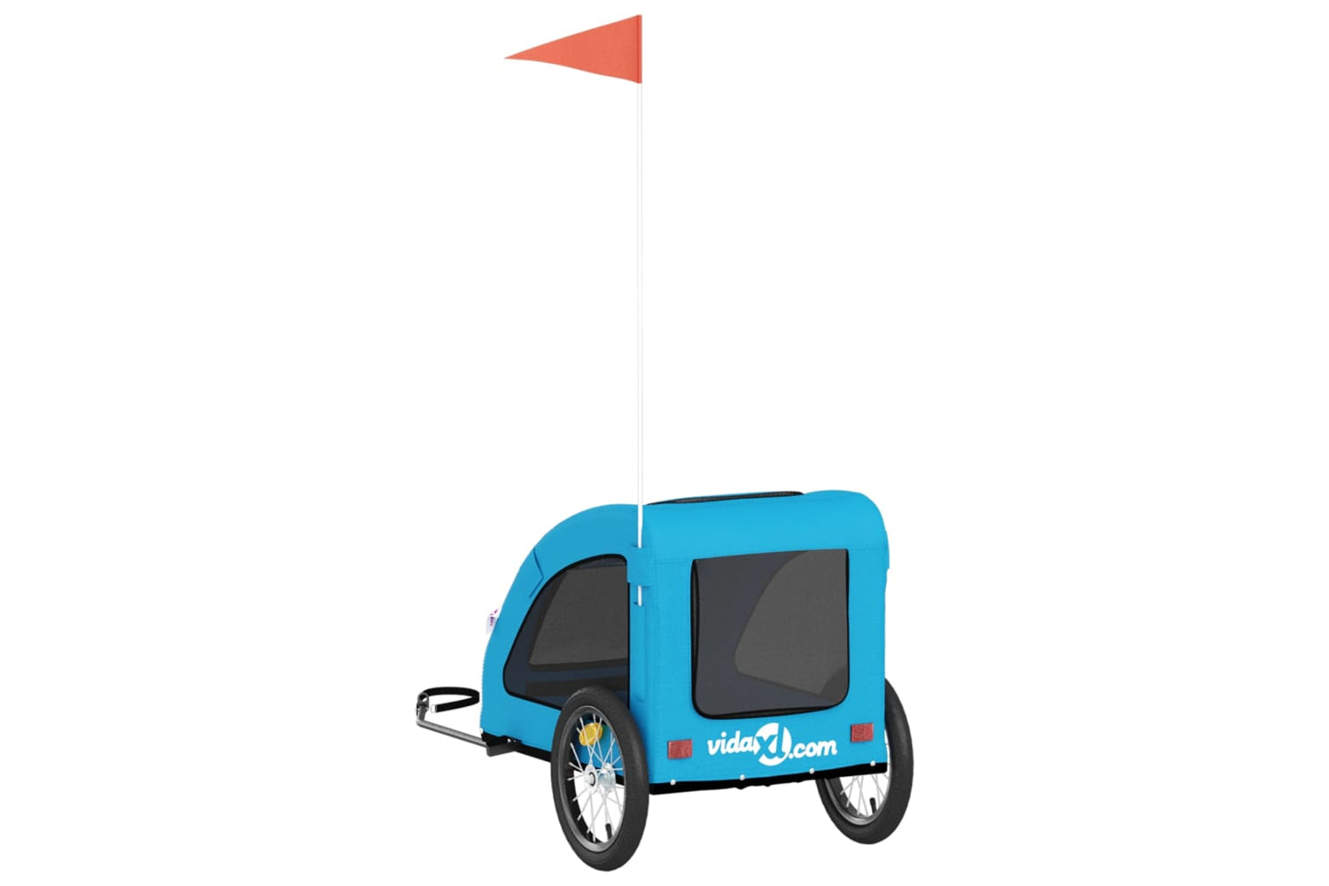 Vidaxl 93960 Pet Bike Trailer Blue Oxford Fabric And Iron-7