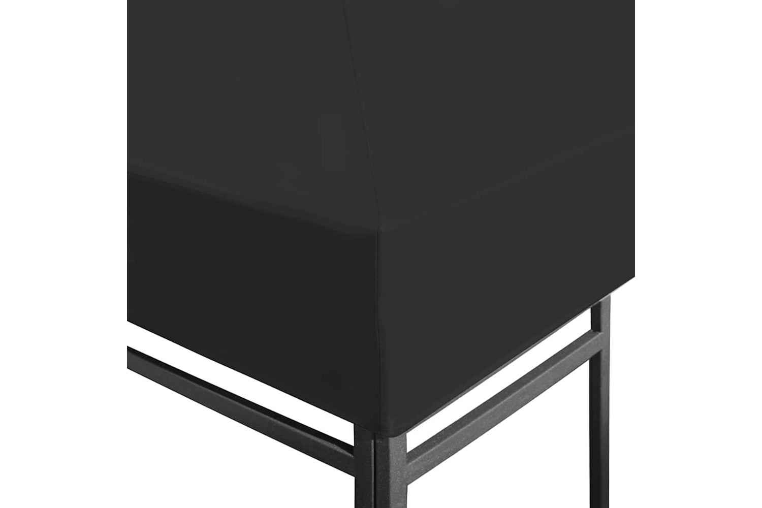 Vidaxl Gazebo Top Cover 270 G/m2 3x3 M Black-4