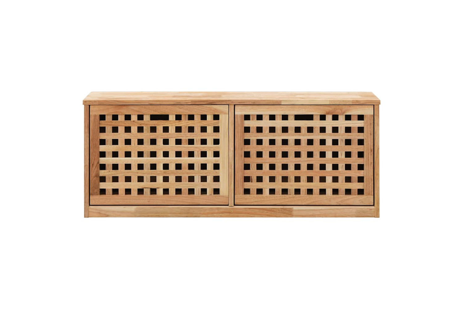 vidaXL 247599 Shoe Storage Bench 94x20x38cm Solid Walnut Wood-3