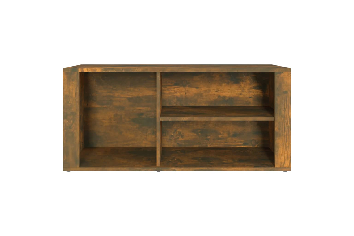 vidaXL 816925 Shoe Cabinet Smoked Oak 100x35x45cm Engineered Wood-4