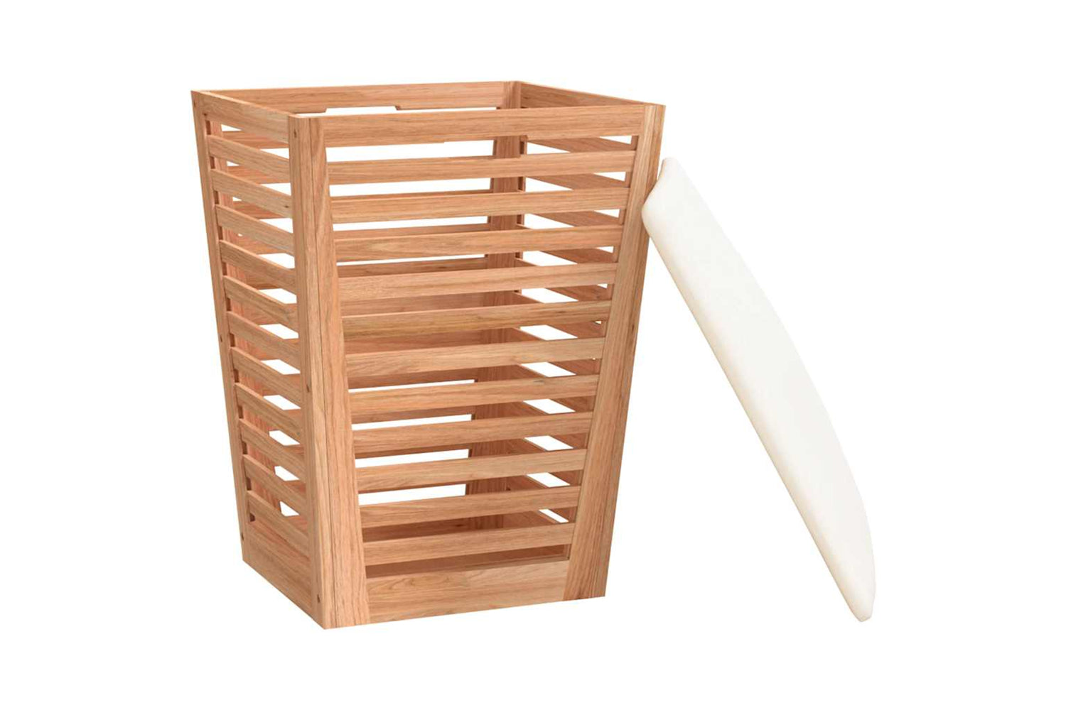 vidaXL 350352 Bathroom Stool 40.5x40.5x56cm Solid Wood Walnut-3