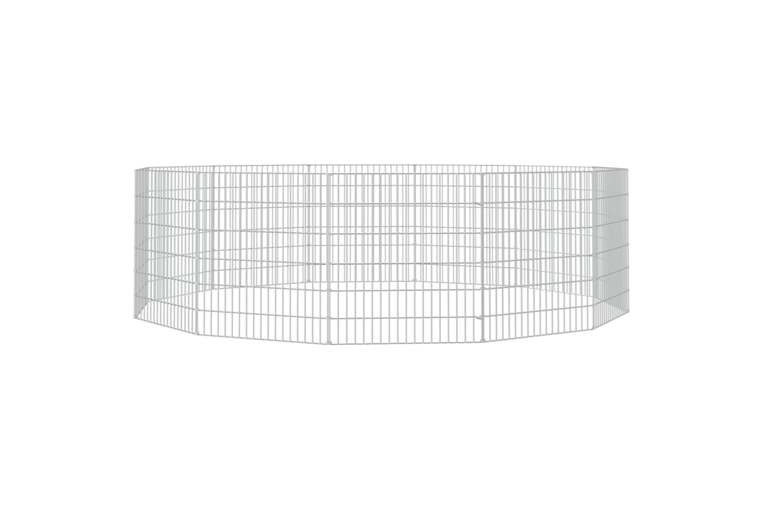 Vidaxl Free Range Animal Enclosure 12-panel 54x60 Cm Galvanised Iron-3