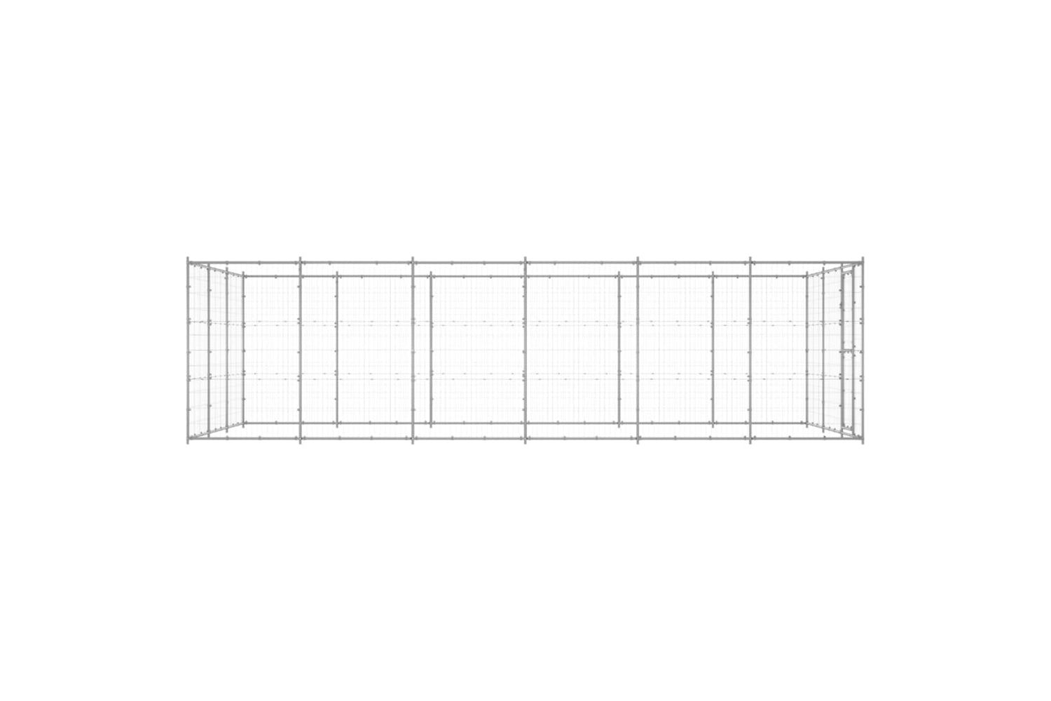 Vidaxl 3082328 Outdoor Dog Kennel Galvanised Steel 21.78 M2-3