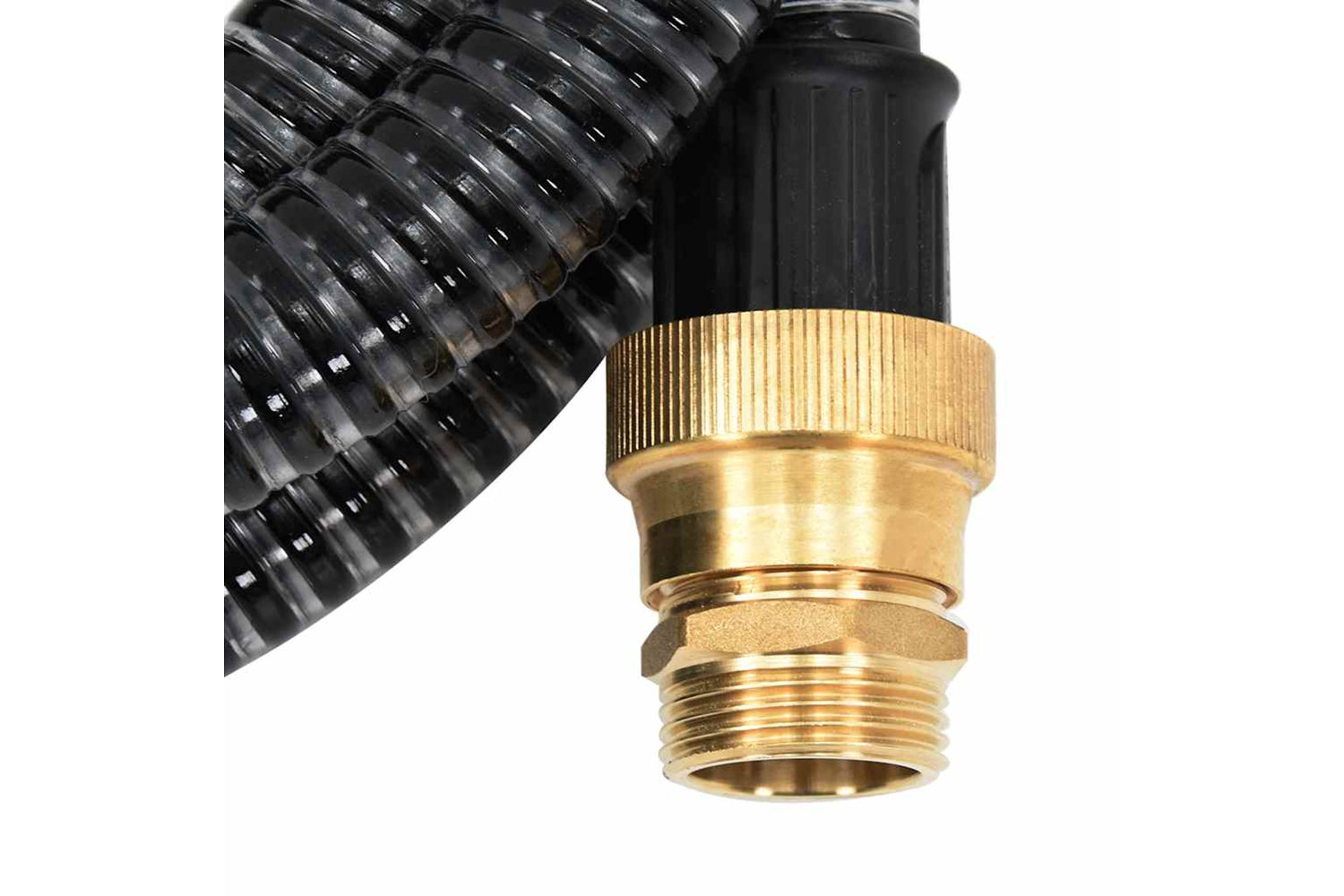 vidaXL 151061 Suction Hose With Brass Connectors 7 M 25mm Black-3