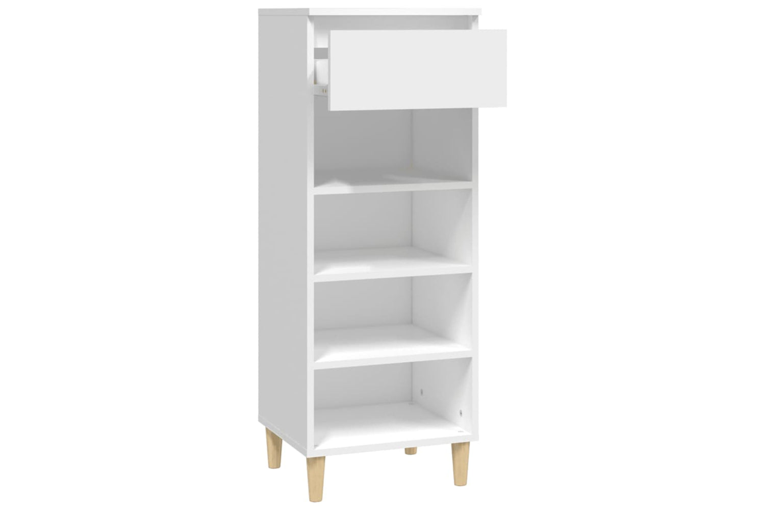 vidaXL 819772 Shoe Cabinet White 40x36x105cm Engineered Wood-3