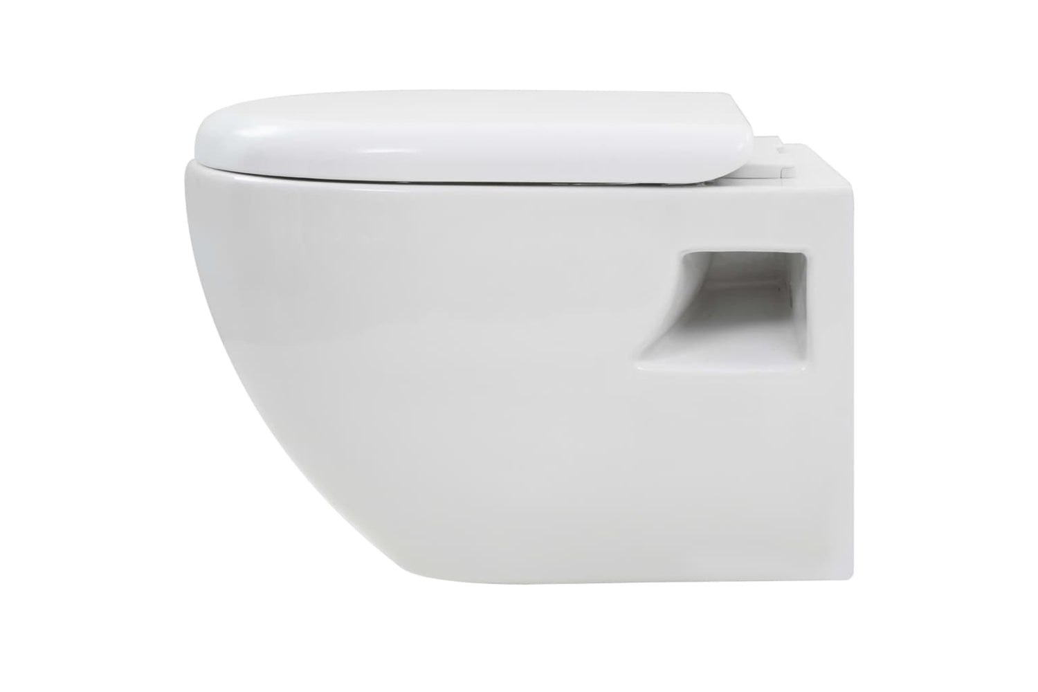 Vidaxl 3082092 Wall-hung Toilet With Concealed High Cistern Ceramic-8
